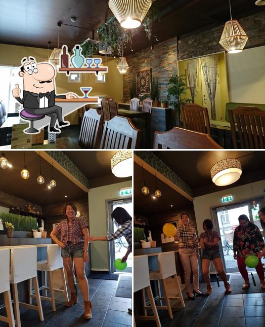 The interior of Matcha Restaurant