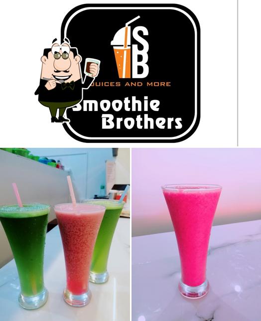 Enjoy a beverage at Smoothie Brothers