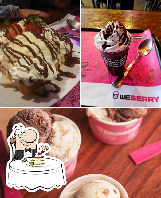 WeBerry Gelados & Cafés oferece uma escolha de pratos doces