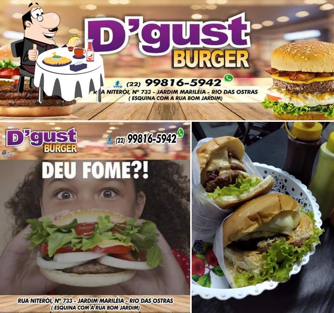 Peça um hambúrguer no D' Gust Burger