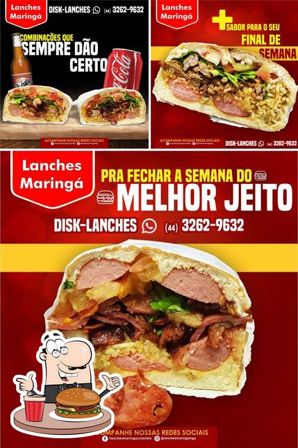 Os hambúrgueres do Lanches Maringá irão satisfazer diferentes gostos