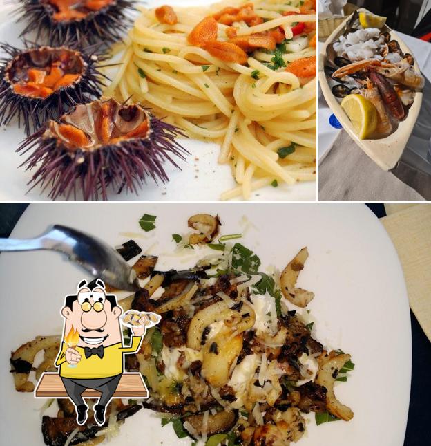 Order various seafood meals available at Da Vittorino by Vecchi Marinai