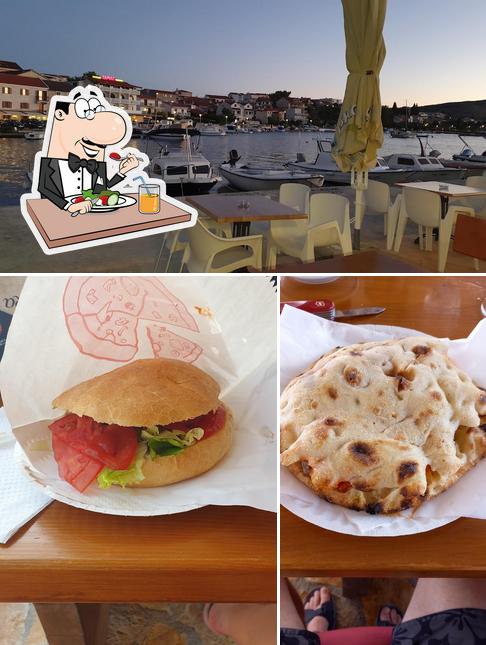 Nevia fast food - beach bar si caratterizza per la cibo e interni