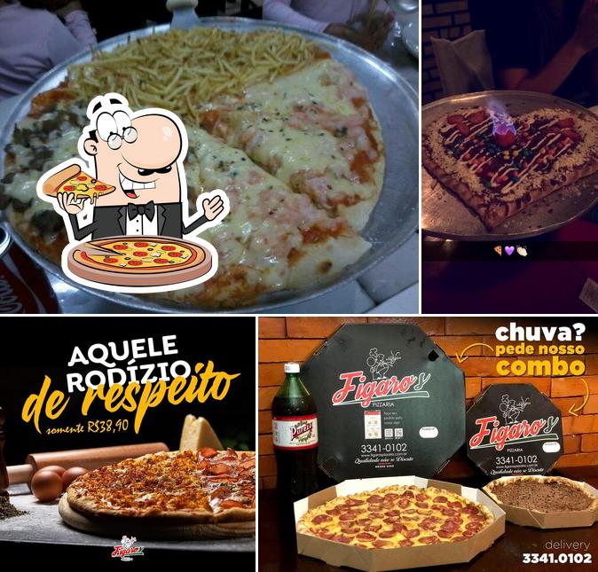 Experimente pizza no Figaro's Pizzaria