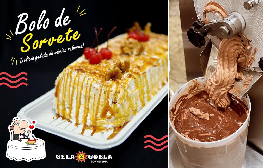 Sorveteria Gela Goela oferece uma gama de pratos doces