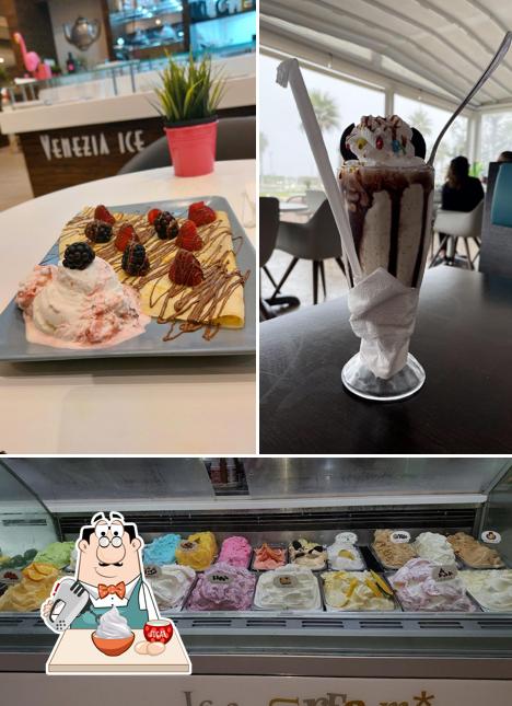 Venezia Ice Morocco Mall offre une éventail de plats sucrés