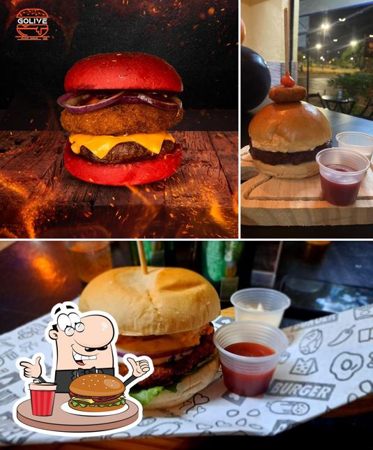 Experimente um hambúrguer no Golive Burgers