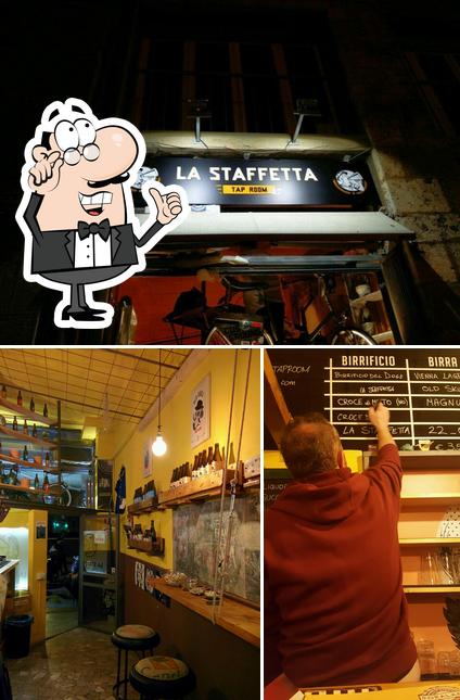 Gli interni di La Staffetta Tap Room