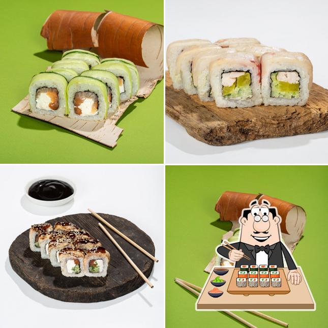 Les sushi sont disponibles à Avtosushi Avtopizza