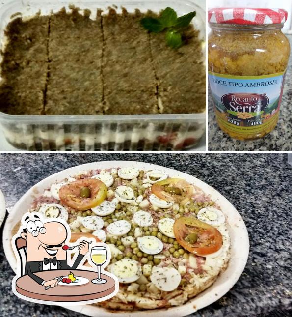 Comida em Pizza Pré Assada