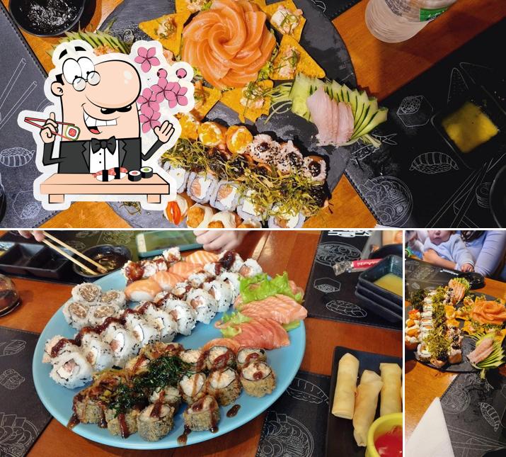 Escolha diversas opções de sushi