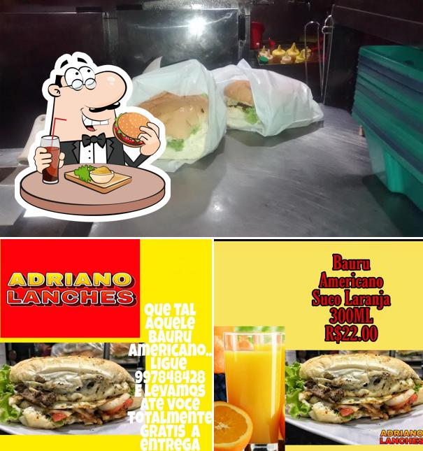 Os hambúrgueres do Adriano Lanches irão satisfazer diferentes gostos