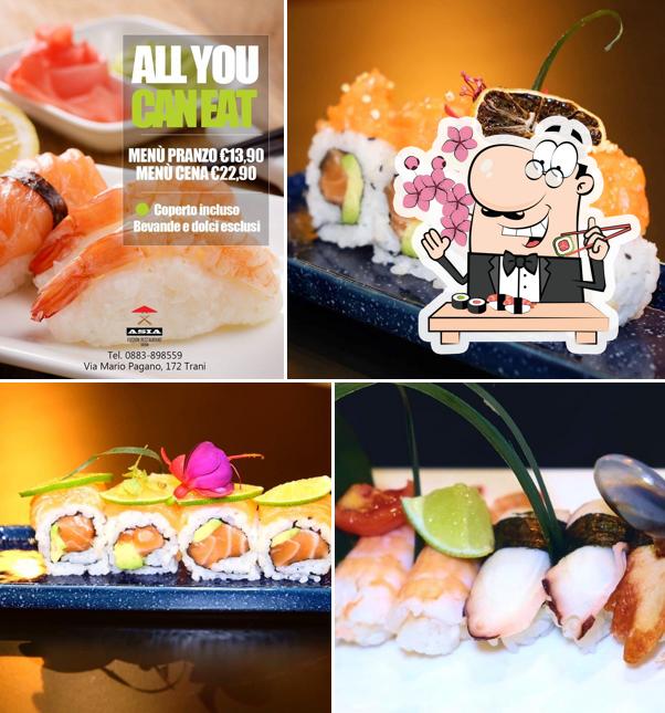 Scegli le diverse opzioni di sushi