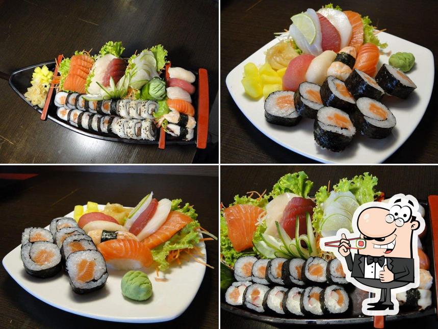 Presenteie-se com sushi no Sushi Woman