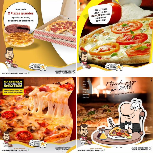 Experimente diversos tipos de pizza