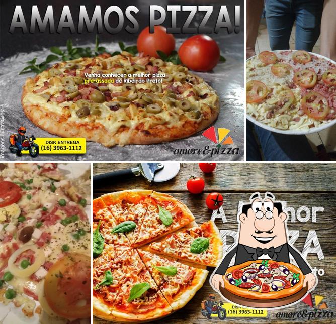 Consiga pizza no Pizzaria Amore & Pizza