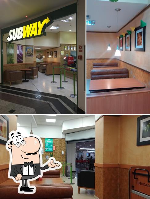 O interior do Subway