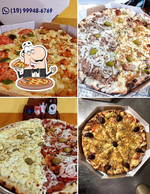 Peça diferentes estilos de pizza