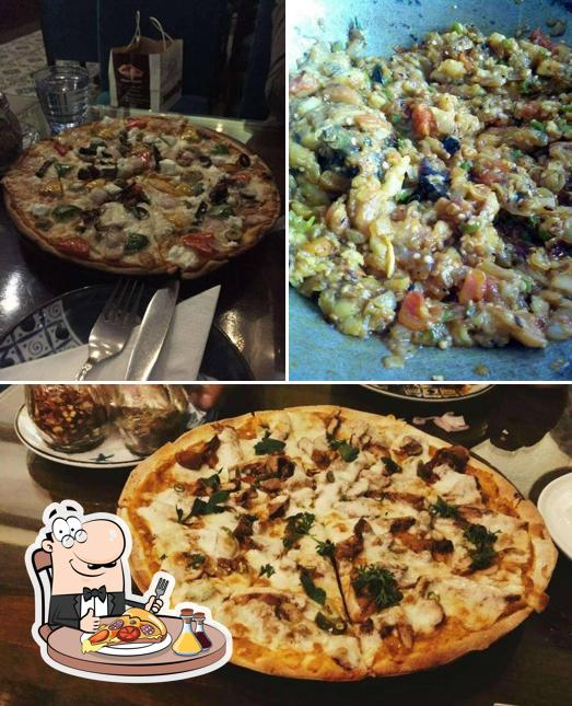 Try out pizza at Fez