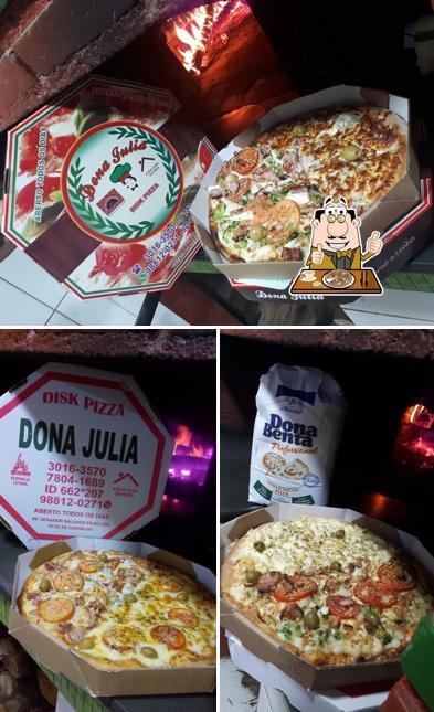 Consiga pizza no Disk Pizza Dona Júlia