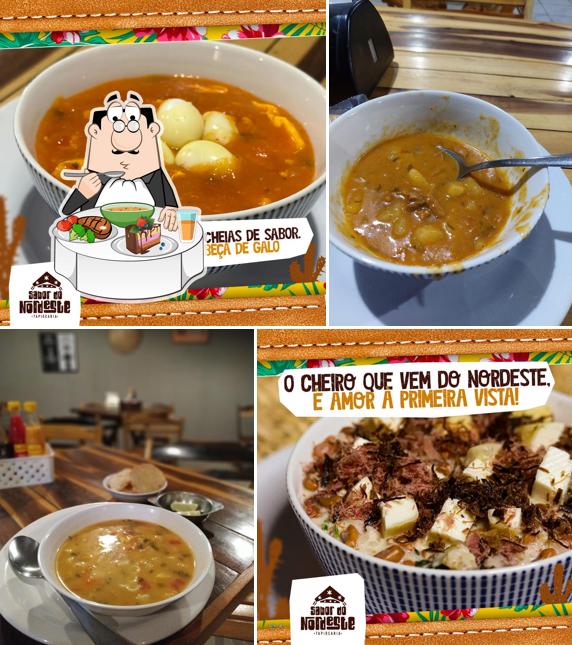 Sopa quente e azeda picante chinesa em Tapiocaria Sabor Do Nordeste Campina Grande