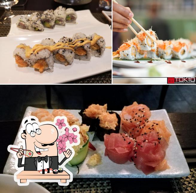 Scegli le diverse opzioni di sushi