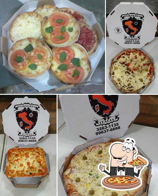 Escolha diferentes estilos de pizza