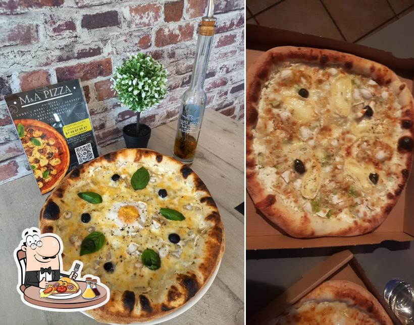 A M&A PIZZA, vous pouvez essayer des pizzas
