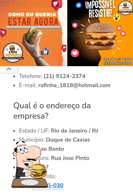 Hambúrguer em O Todo Poderoso Hamburgueria