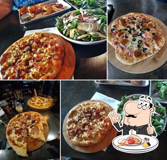 Pick pizza at Sports Bar & Grill