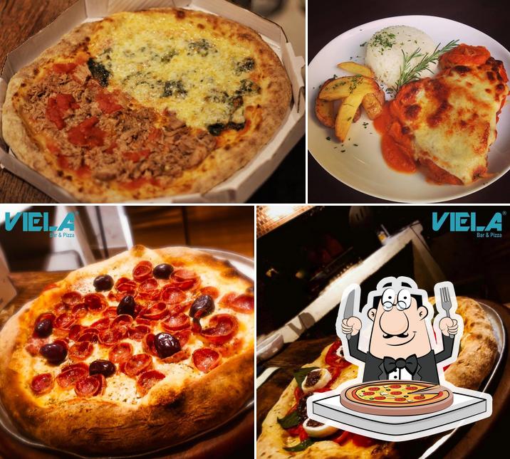 Experimente pizza no Viela Bar & Grill