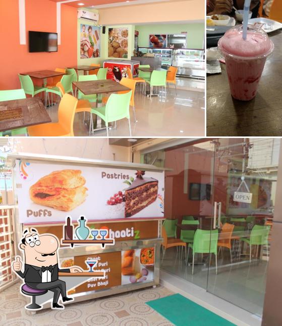 This is the image showing interior and beverage at Go ChaatiZ