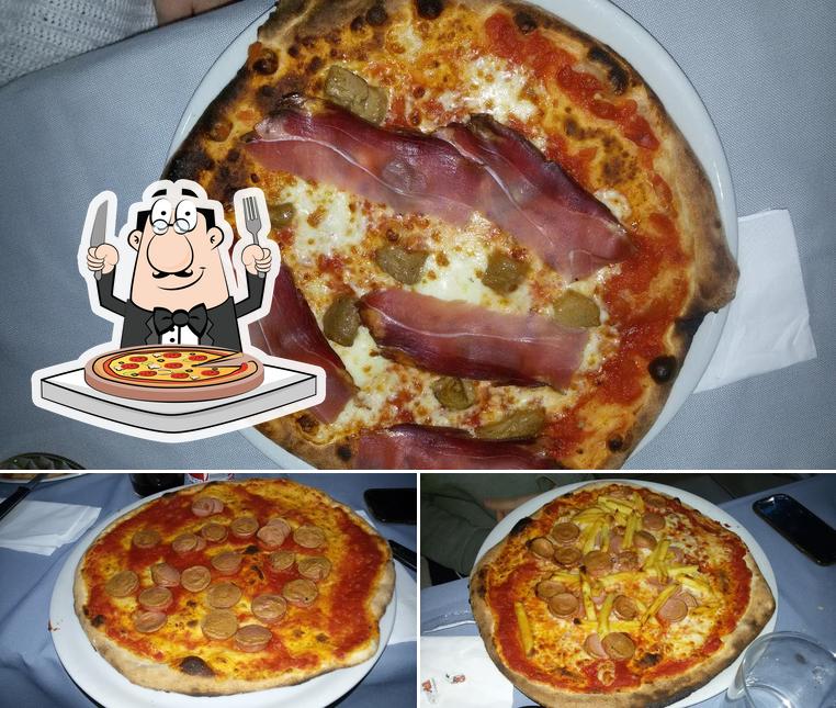 Probiert eine Pizza bei La Perla