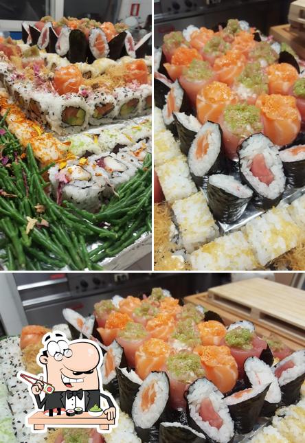 Scegli le diverse opzioni di sushi