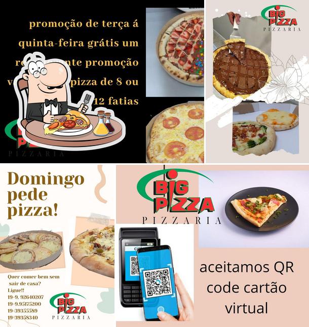 Experimente pizza no Big Pizza - Pizzaria e Choperia