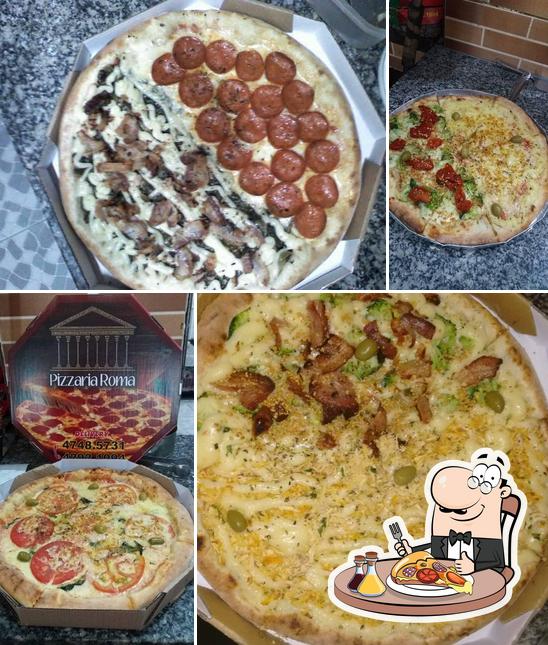 Experimente pizza no Pizzaria Roma