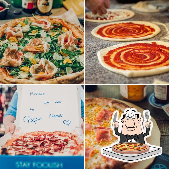 En Papa Napoli, puedes degustar una pizza