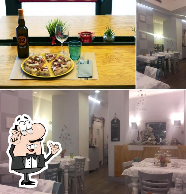 Gli interni di Pizzeria Basilico Bianco