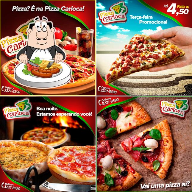 Comida em Pizza Carioca