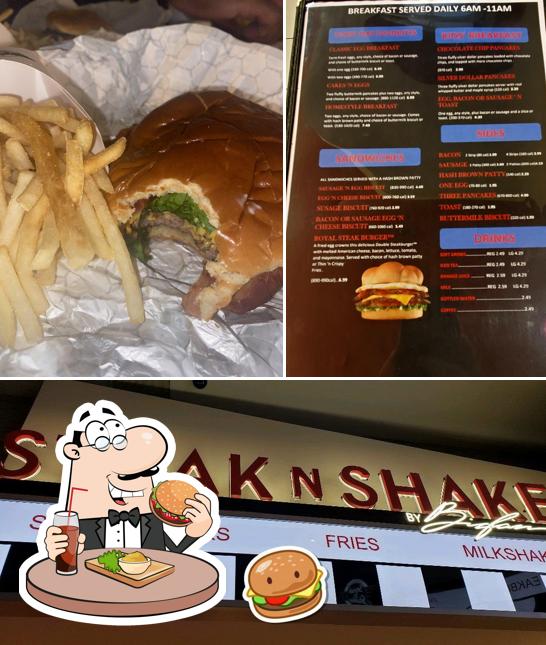 Try out a burger at Steak 'n Shake