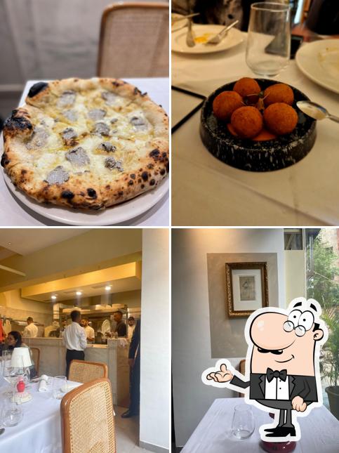 Among various things one can find interior and food at Café Dali