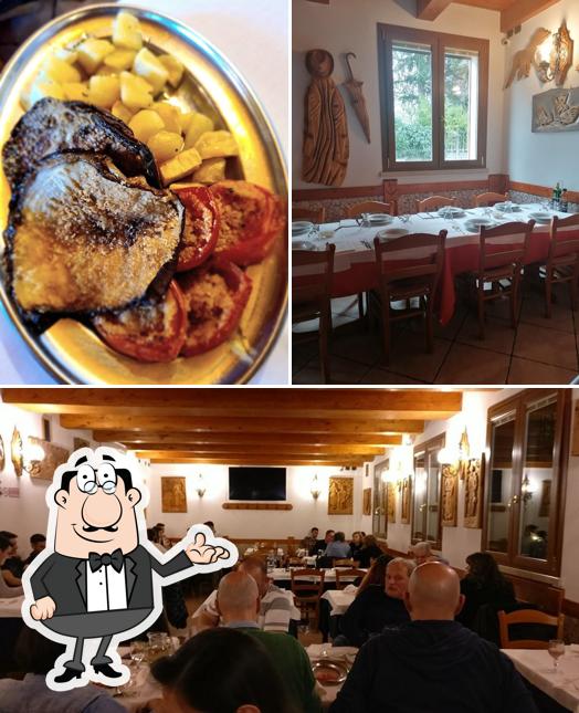 Gli interni di Trattoria Acquarola