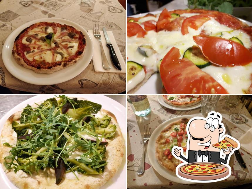 A Pizzeria Naturale Capricci, puoi assaggiare una bella pizza