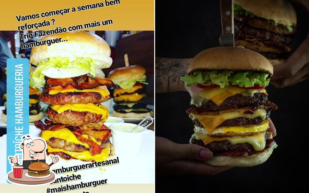 Delicie-se com um hambúrguer no Santoíche Hamburgeria