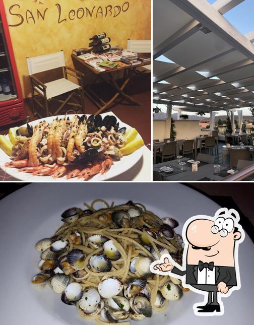 Tra le diverse cose da Ristorante Pizzeria Leonardo si possono trovare la interni e frutti di mare