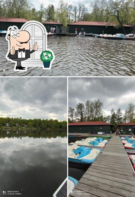 Jetez un coup d’œil à quoi ressemble Strandhaus Marina Hariksee - Bootsverleih & SUP Club à l'extérieur