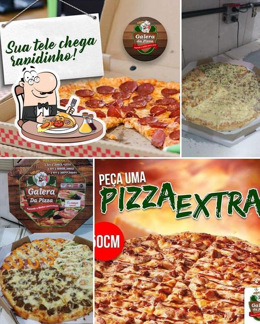 No Galera da Pizza, você pode desfrutar de pizza