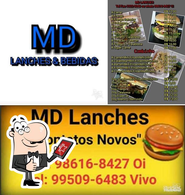 See the pic of MD Lanches