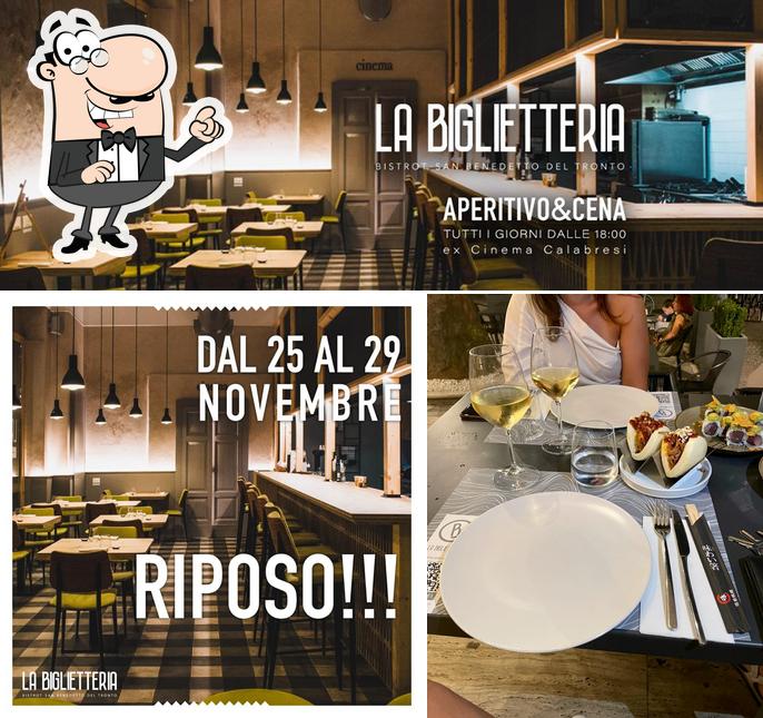 Gli interni di La Biglietteria Bistrot