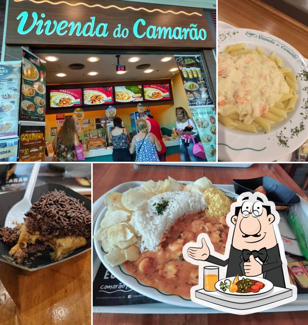 Espaguete carbonara em Vivenda do Camarão